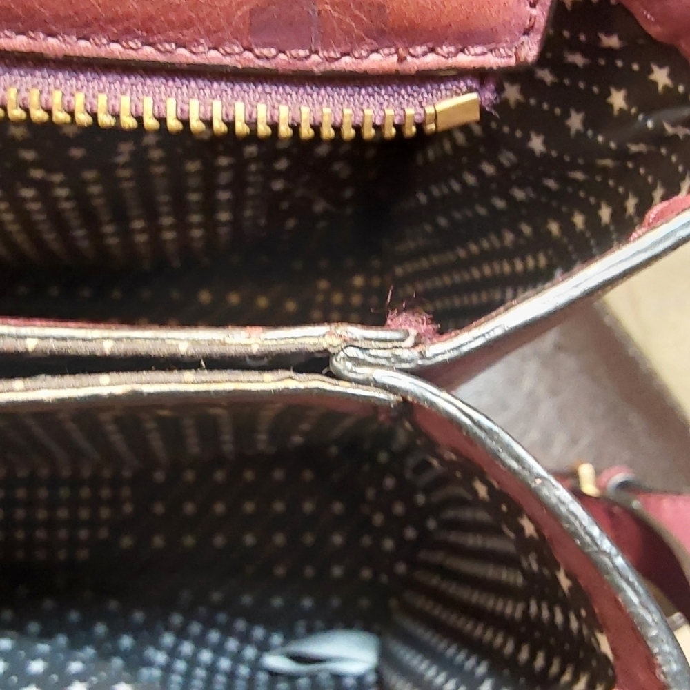 KATE SPADE‎ SATURDAY WEEKENDER MERLOT WINE LARGE SATCHEL BAG - Picture 11 of 16